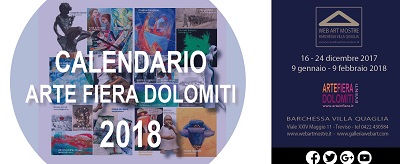CALENDARIO ARTE FIERA DOLOMITI 2018