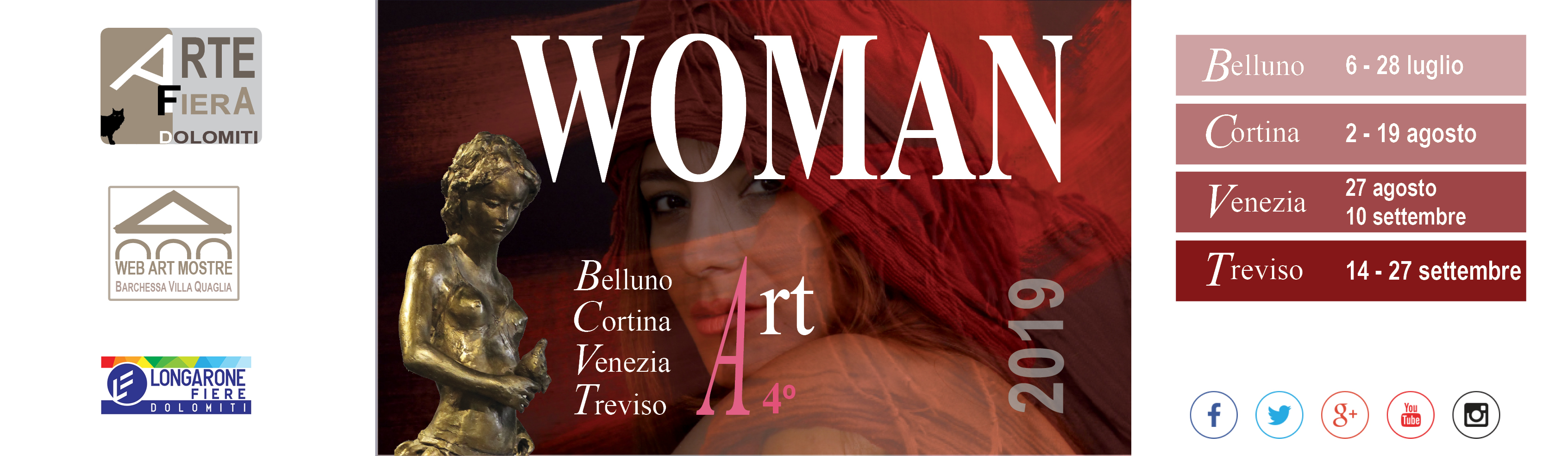 WOMAN 2018 - Cortina, Venezia, Treviso - www.webartmostre.it